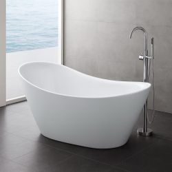 New Bathtub. Bathroom vanity