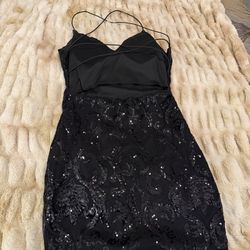 Black short cocktail dress