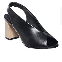 Antelope Slingback Leather Sandal Shoes Black EU 37 / US 6.5 - 7 RETAIL  $179