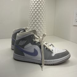 Air Jordan 1 Mid "Grey Blue" sneakers