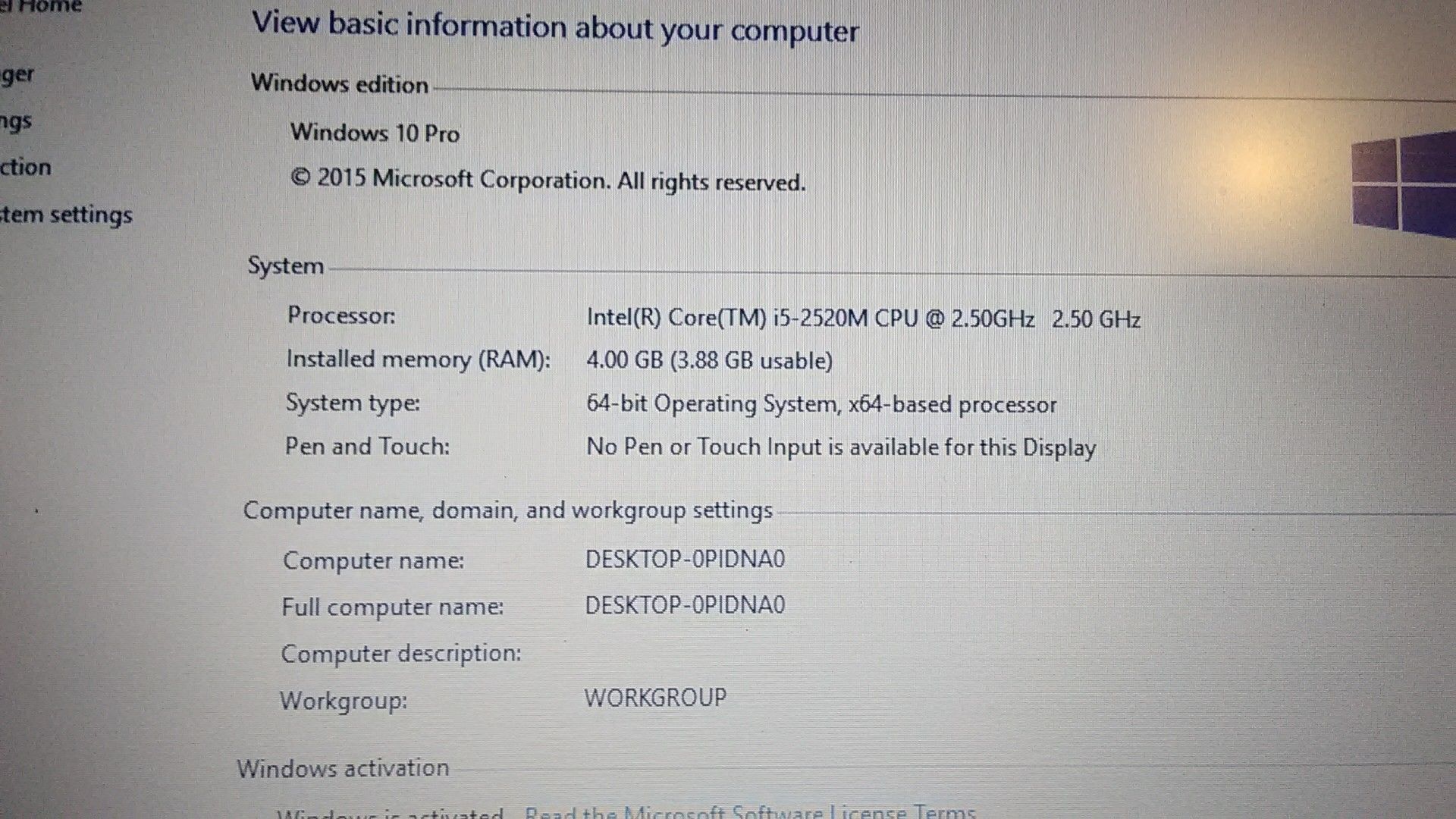 Dell latitude E 6420 i5 4GB