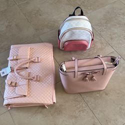 Coach Backpack, Kate Spade Bag and carry on Luggage Piece