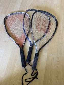 3 Racquetball Rackets + Goggles & Gloves — $20 Bundle