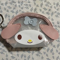 My Melody Sanrio Clear Vinyl Zipper Pouch