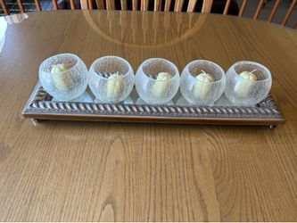 Decorative candle centerpiece