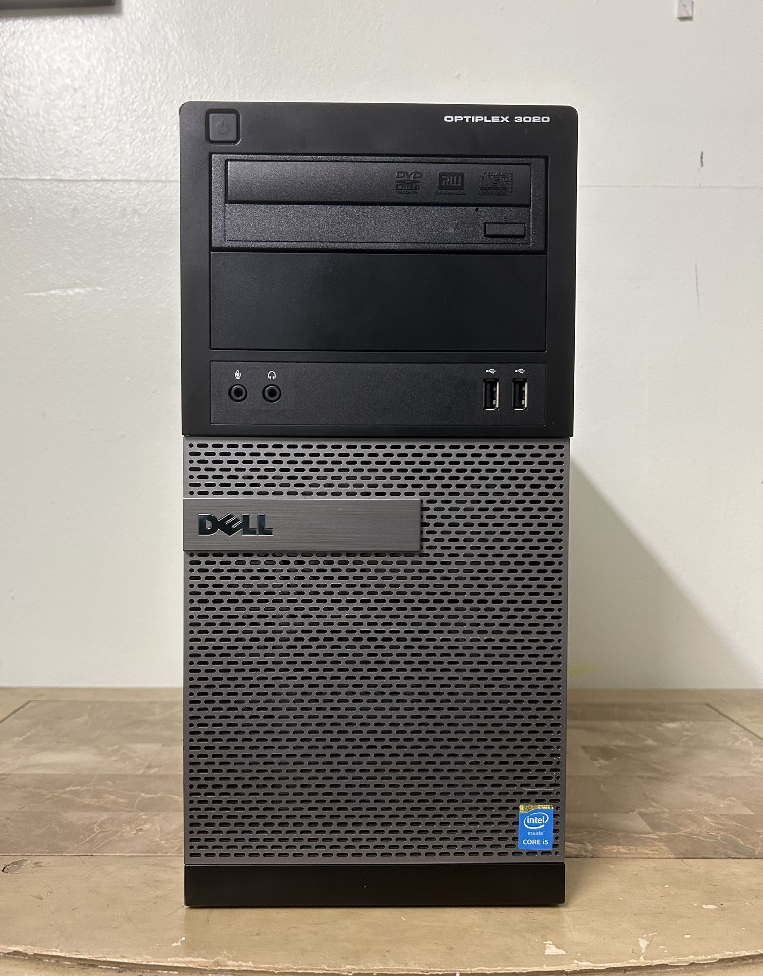 DELL Optiplex 3020 MT Core i5 8GB RAM 256GB SSD Windows 10 dual display desktop computer