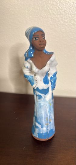 Handcrafted Ceramic Figurine Island Woman