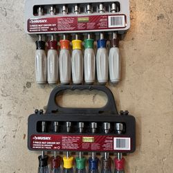 2 Huskey Nut Driver Sets (American and Metric)