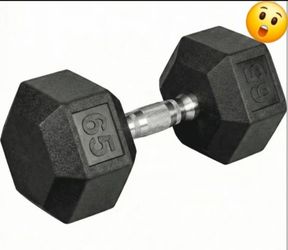65 lb Rubber Hex Dumbbell NEW!