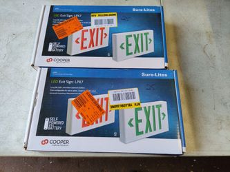 Sure lites red/green lpx7 Emergency Exit Light With Battery Back Up,  few available