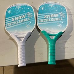 Pair Of Snow Pickleball Paddles ONLY