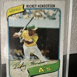 1980 Topps Rookie Rickey Henderson 🔥