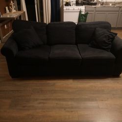 Midnight Blue Fold Out Bed Couch 