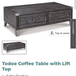 Todoe Coffee Table with Lift Top
