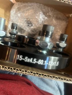 Wheel Spacers, 2-New, 15mm, 5x4.5. See All Photos