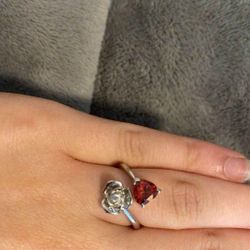 Promise Ring Size 7 Garnet