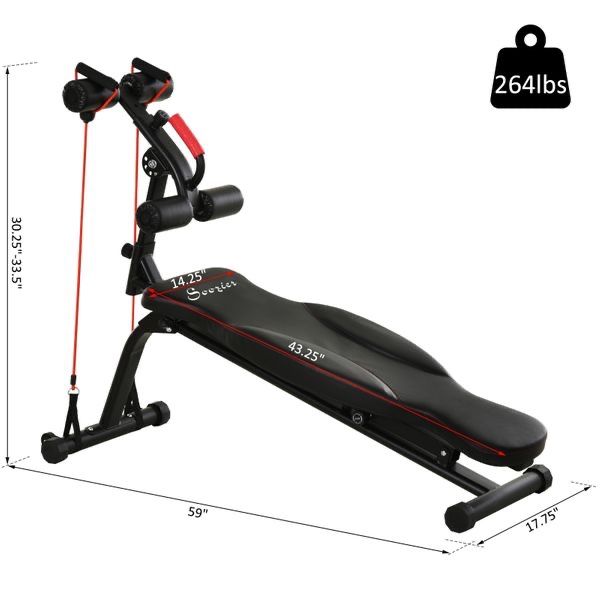 Multifunctional Sit Up and Dumbbell Weight Bench with Angle