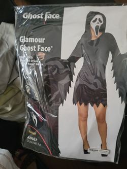 Halloween Costume Glamour Ghost face
