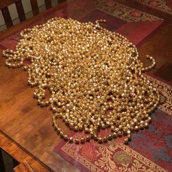 Mini Gold Retro Bead Garland  