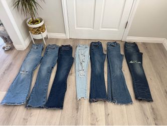 Bootcut and skinny jeans size 6