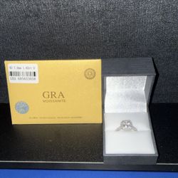 Moissanite Silver Ring 