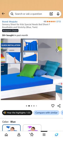 Two twin sensory sheets