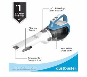 BLACK+DECKER dustbuster AdvancedClean Handheld Vacuum Cordless, Compact Home and Car Vacuum