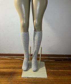 New Grey Cozy Knee High Socks