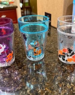 Bundle of 3 Fun Halloween Cups w/ Shaking Liquid