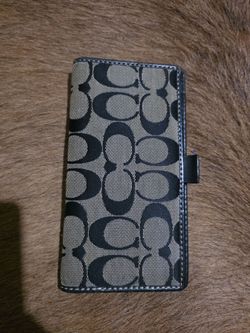 Vintage Coach Checkbook Wallet