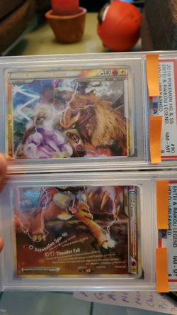Pokemon Cards Entei & Raikou Legend Pieces PSA Graded