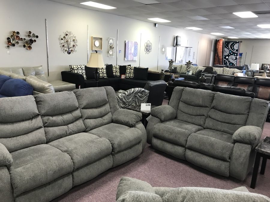 New Ashley reclining sofa and loveseat