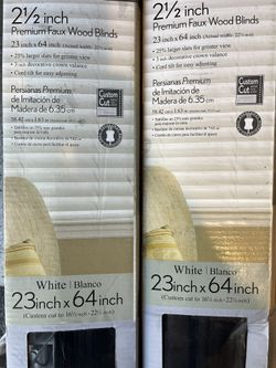 Real Wood Blinds 23 Inch X 64 Inch Brown ( I Got 2 )