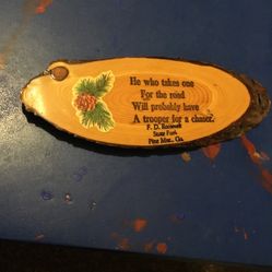Real Wood Hanging Plaque