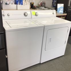 Roper By Whirlpool Washer And Dryer Set. 1 Year Warranty 