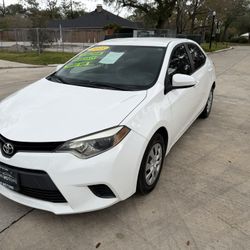 2015 TOYOTA COROLLA LE LOW MILES 