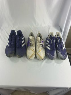 3 Pairs Adidas Baseball Cleats – Men’s Size 13 & 13.5 – Molded & Metal