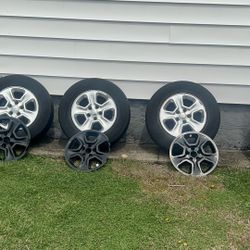 Jeep Rims + Tires 245/70R17 — Great Condition — $300 OBO — Available Today! 
