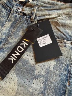 KDNK BEDAZZLED JEANS SIZE 36 SLIM