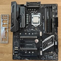 MSI Z270 Sli Plus Gaming Motherboard, CPU, And 32GB DDR4 RAM Intel Like AMD Gigabyte ASUS