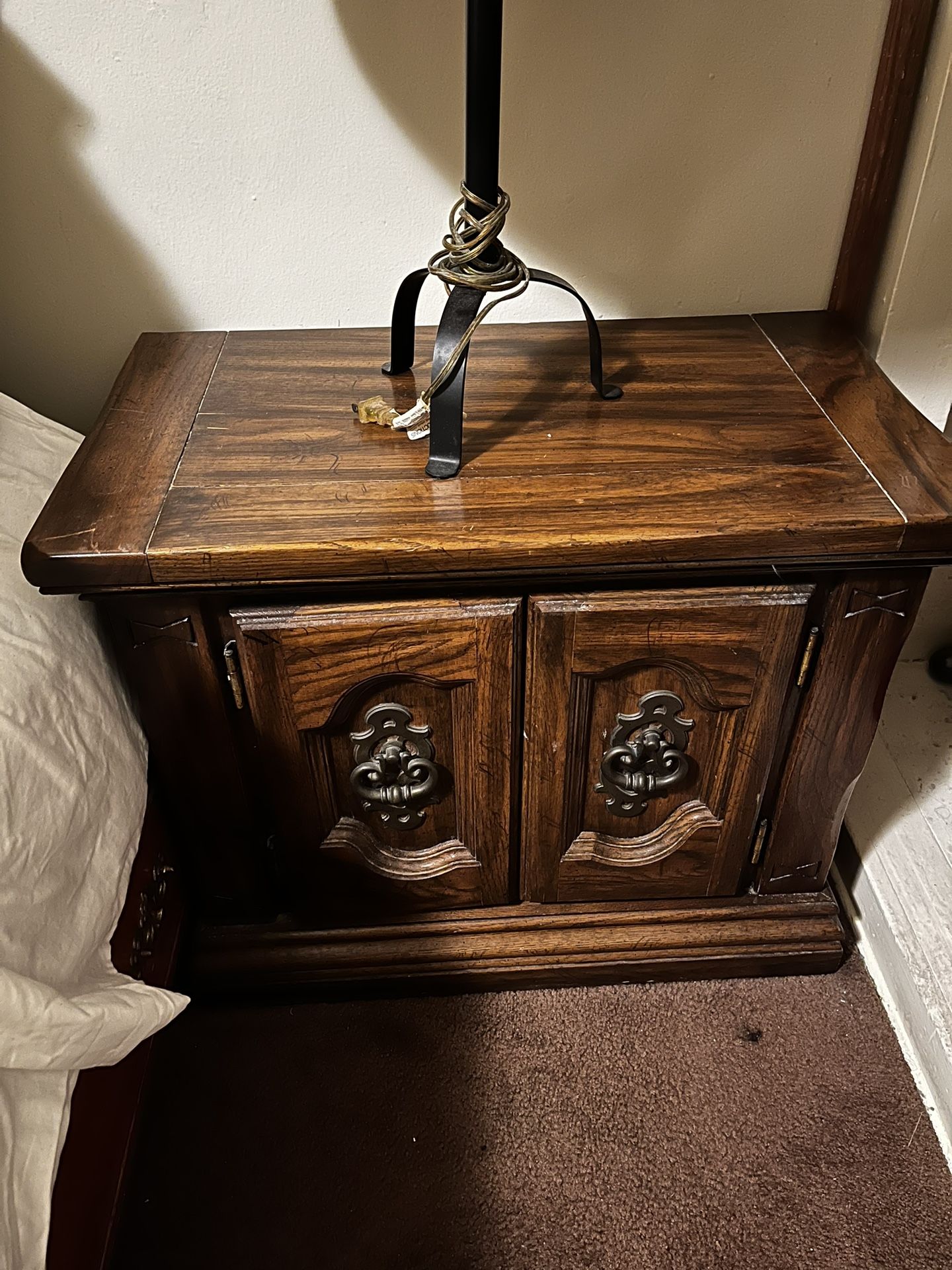 Antique Wooden Nightstands
