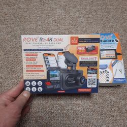 Rove R2-4K Dual Channel Dash Cam With Instal Kit