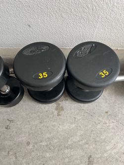 Dumbbells urethane commercial professional grade pairs