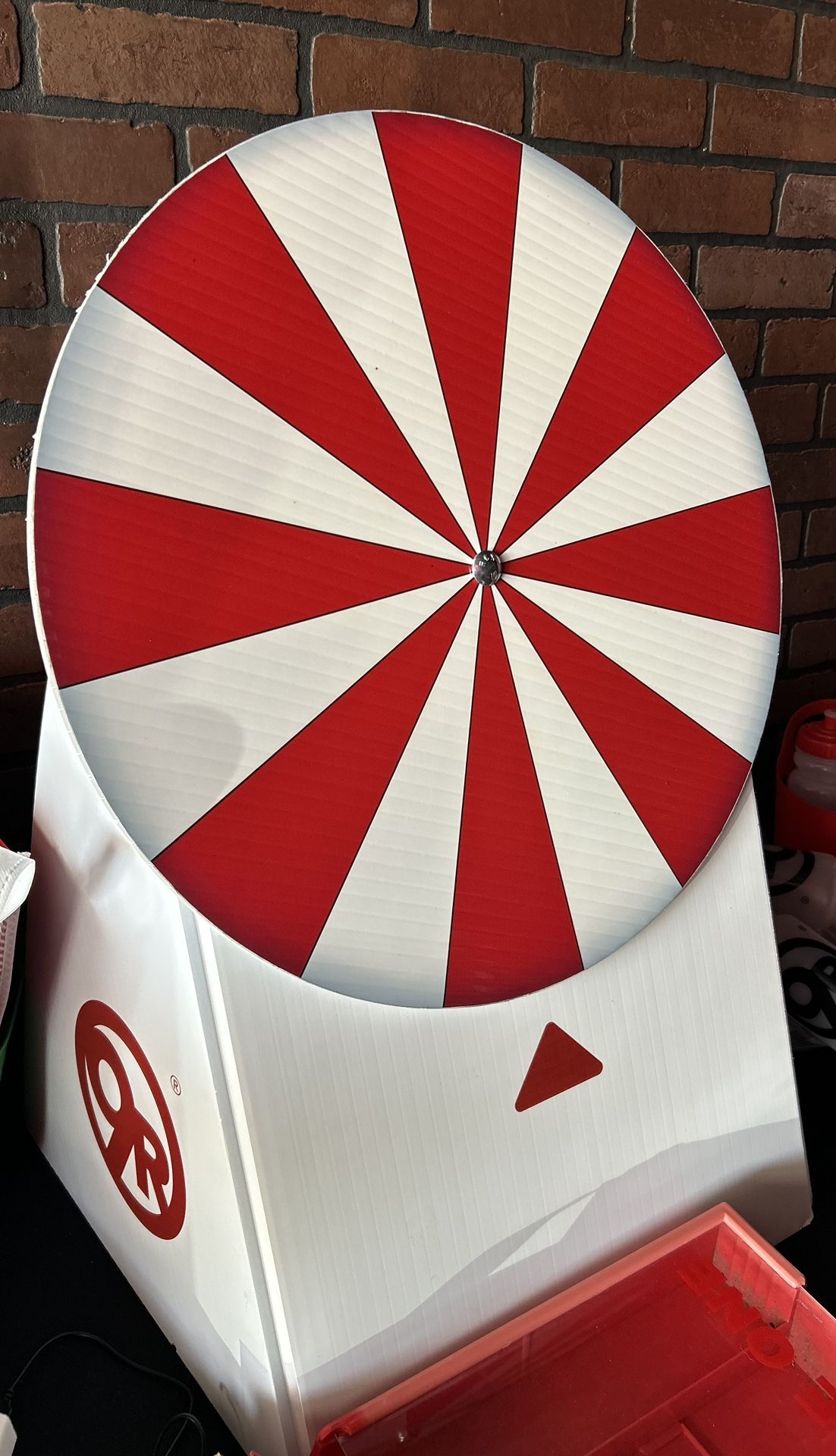 Red and White Prize Wheel, iPad tablet stand