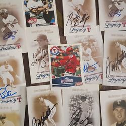 Texas Rangers Alumni Legacy T Autograph Card Lot – Jim Sundberg + More