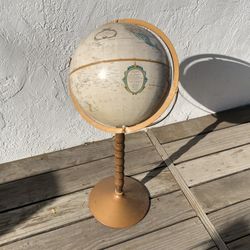 Vintage*👉🏻Replogle Globe World Classic Series 12" Diameter wStand (Silver Lake)