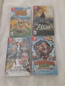 NINTENDO SWITCH GAMES DONKY KONG ZELDA SMASH
