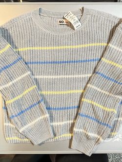 New With Tags SO Knitted Sweater L 10/12