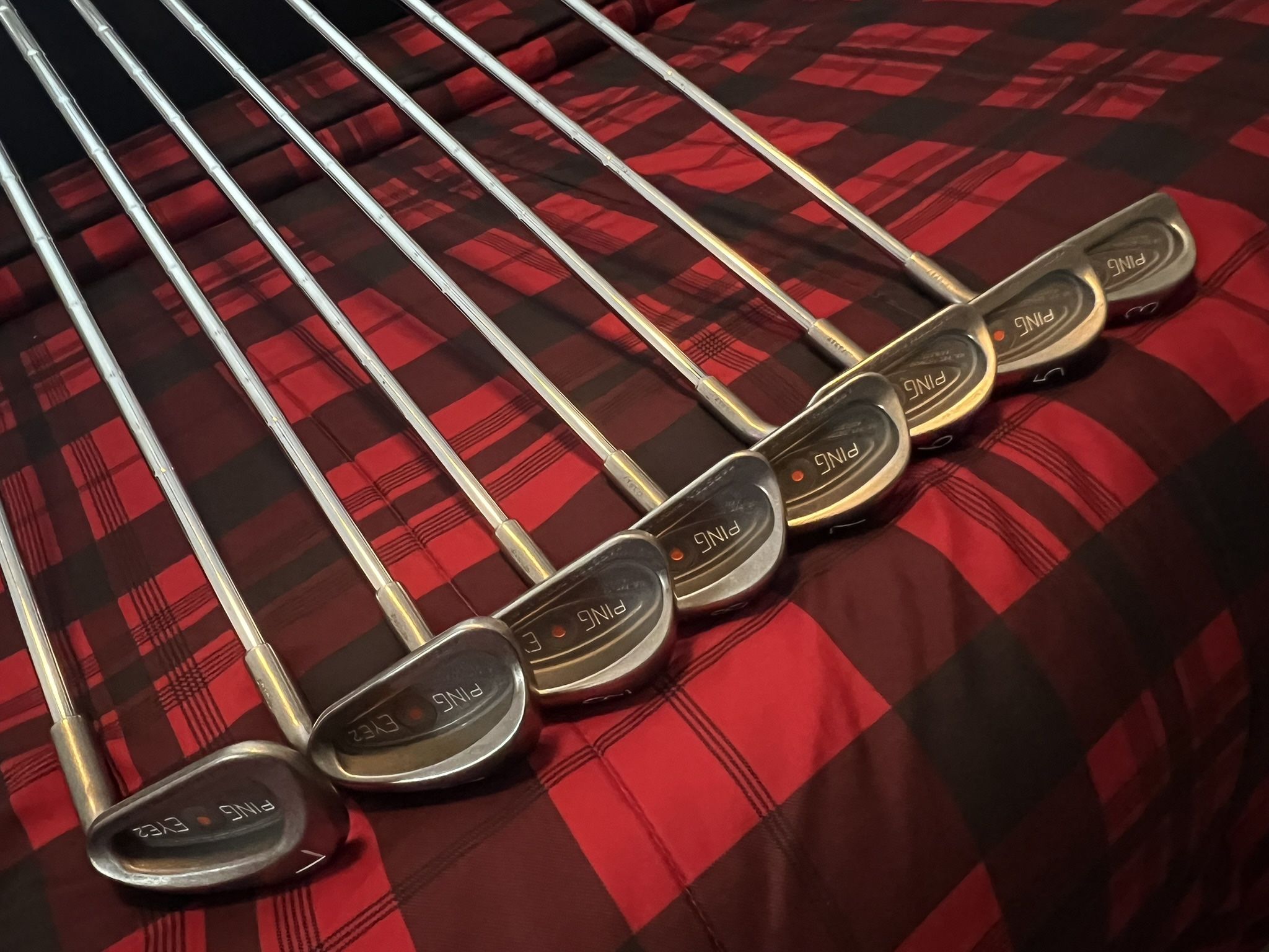 FULL SET Ping Eye 2 Orange Dot Irons 3-9+PW+LW