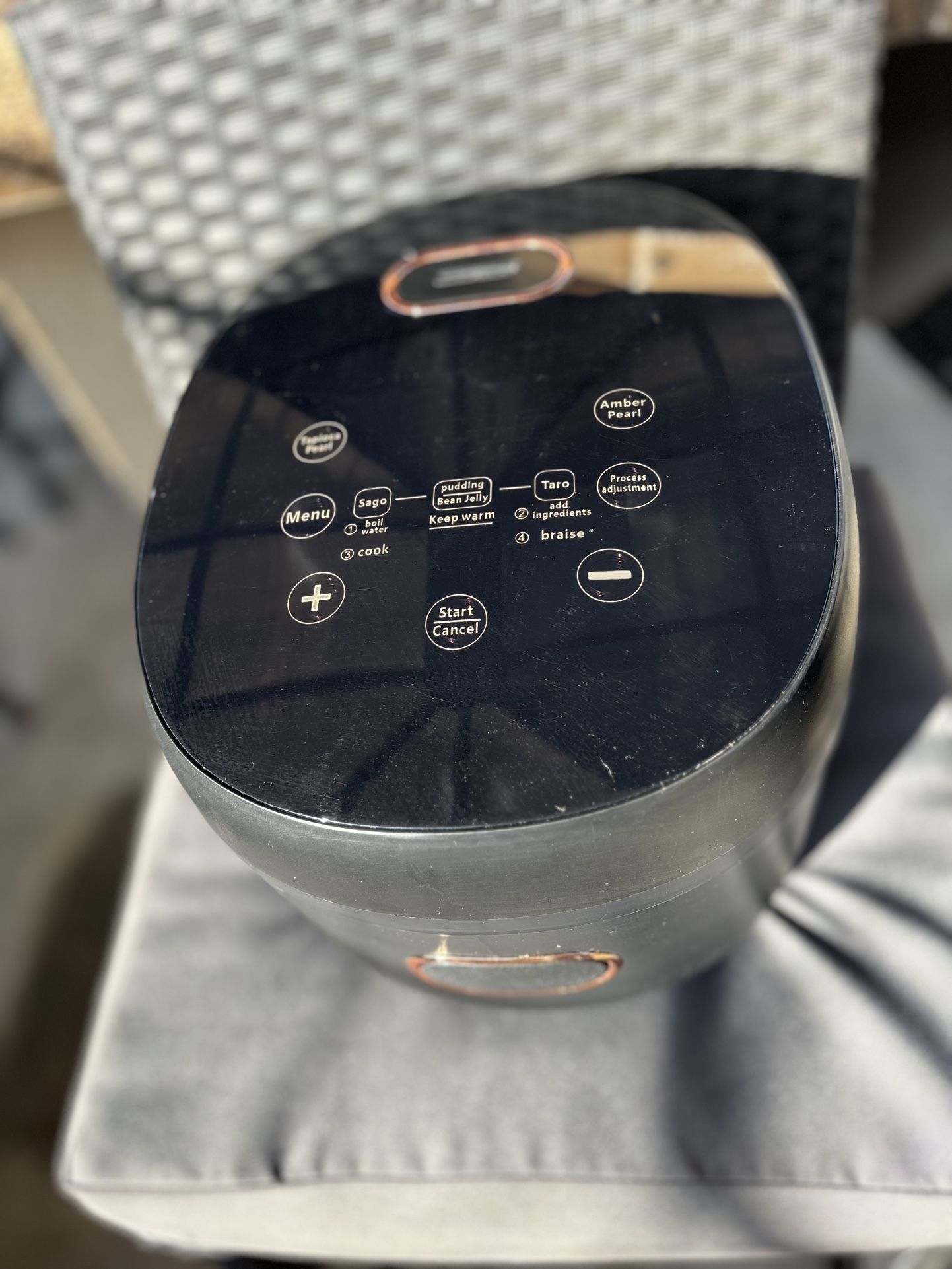 OkICook 5L Automatic Pearl Tapioca Cook For Boba Yea & Bubble Tea & Milk Tea, Touchscreen 110V